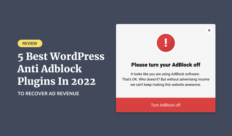 Best WordPress Anti Adblock Plugins