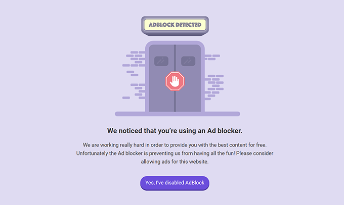 Detect users who are using an AdBlocker