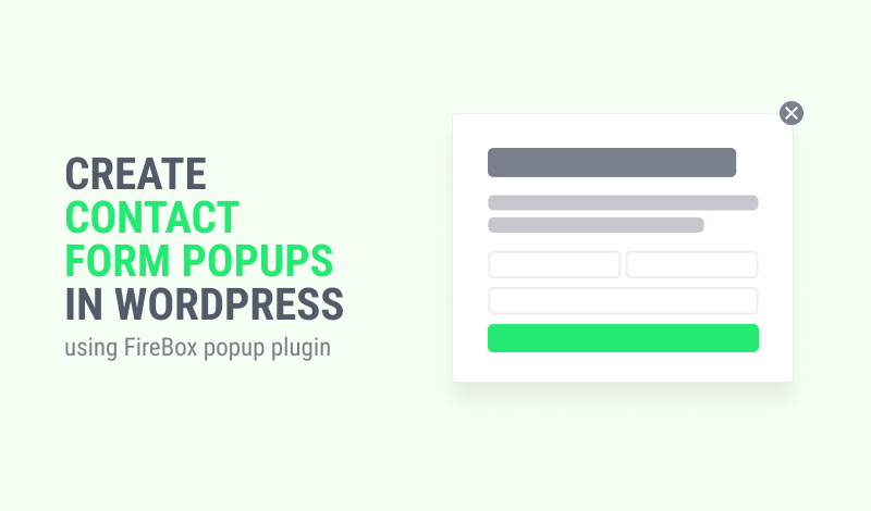 How to Create a Contact Form Popup in WordPress