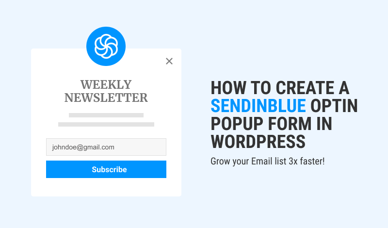 How To Create A Sendinblue Subscribe Popup Form in WordPress