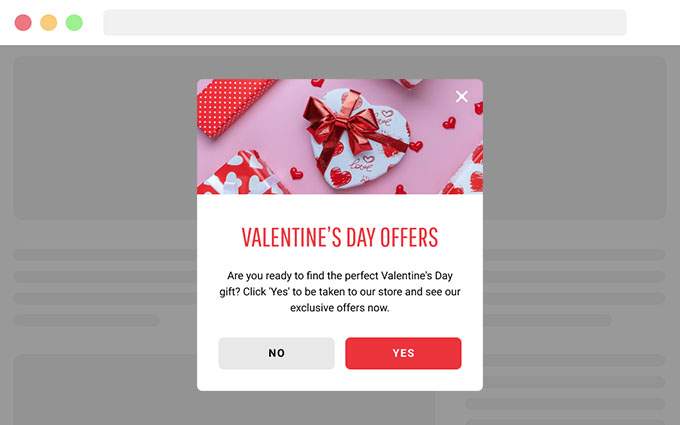 Valentine's Day Popup Templates for WordPress