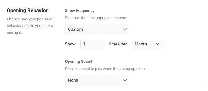 Display a popup once per month in WordPress