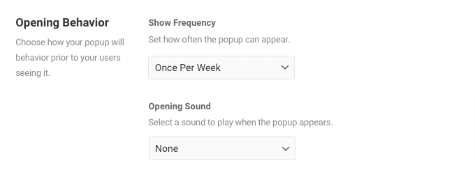 Display a popup once per week in WordPress