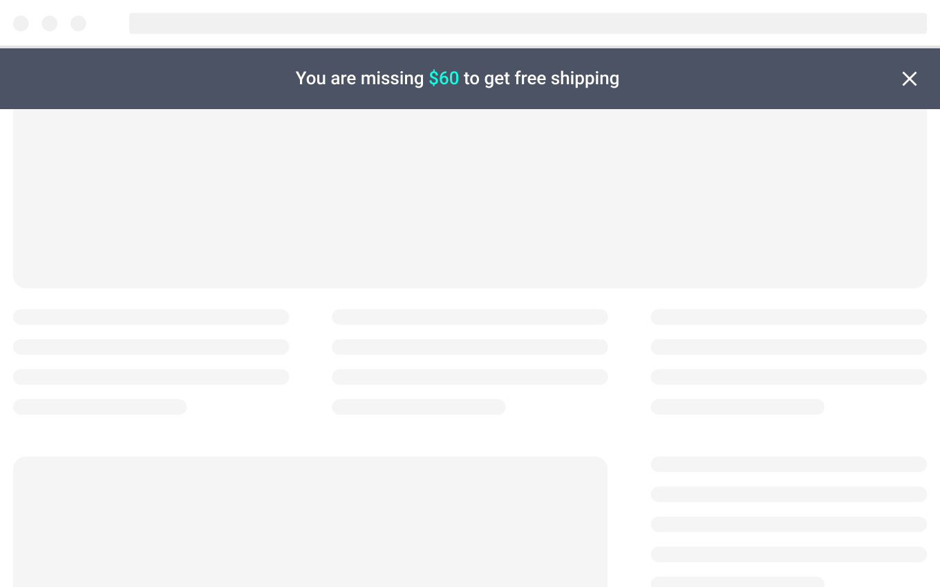 Free Shipping Bar for WooCommerce – WordPress plugin