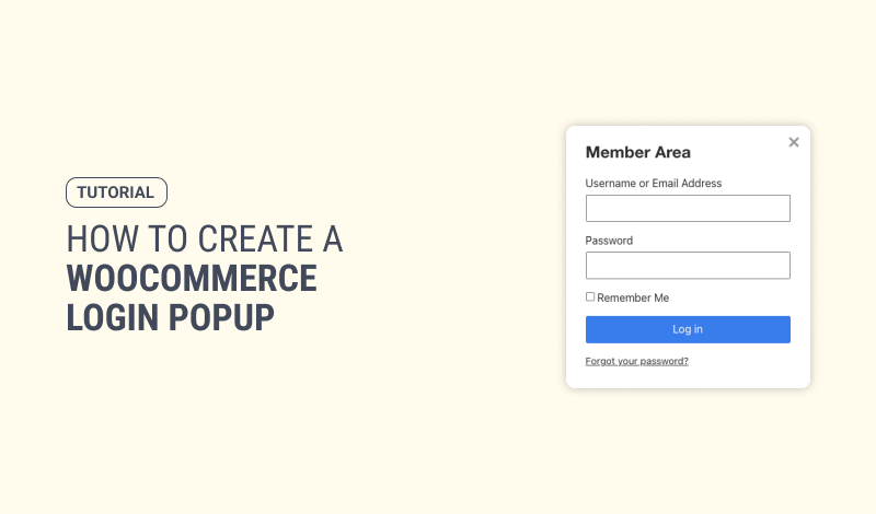 How to Create a WooCommerce Login Popup to Reduce Friction and Boost Sales