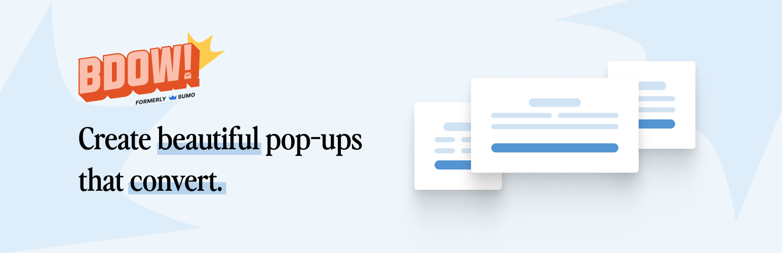 BDOW popup builder