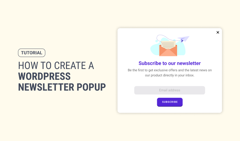 How to create a newsletter popup in WordPress